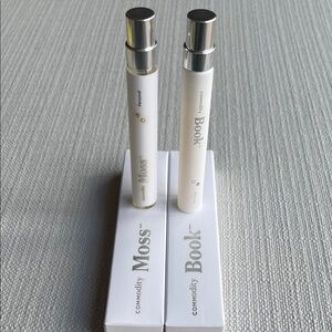 Commodity Book and Moss personal travel spray Set